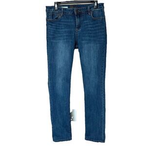 Kut from the Kloth Jeans Women 6 Carrie Boyfriend Straight Mid Rise Stretch Blue